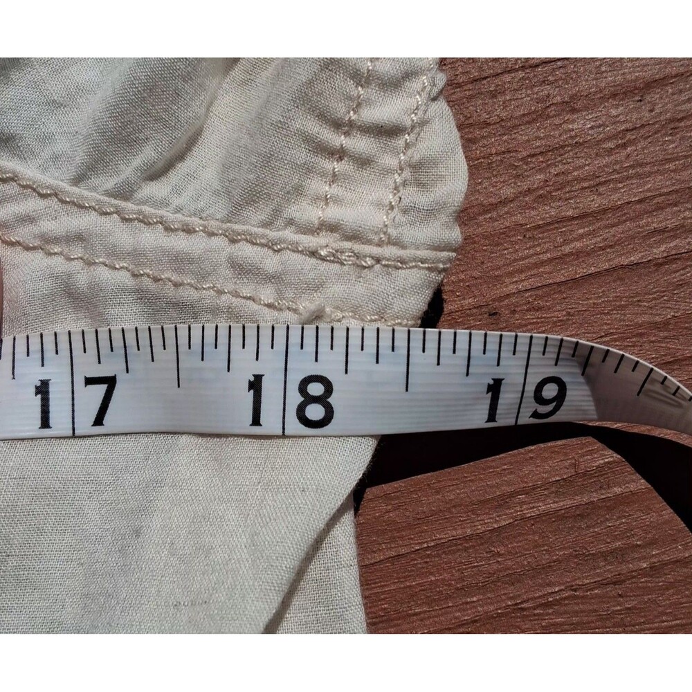 Blanc Basque Japanese Duster Jacket White Sheer Linen Cotton Made In Japan S - Picture 10 of 11